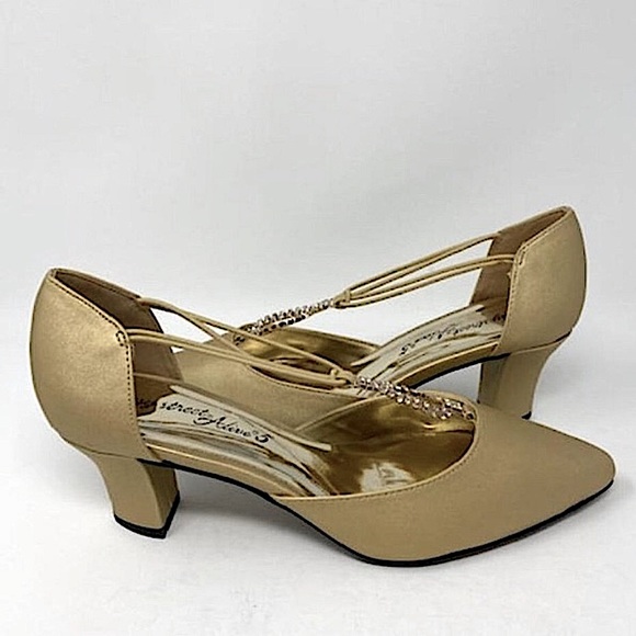 Nordstrom Shoes New Nordstroms Rack Easy Street Alive 5 Gold Satin